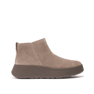 Fit Flop F-Mode Flatform Zip Ankle Boots Minky Grey מגפי פיט פלופ לנשים