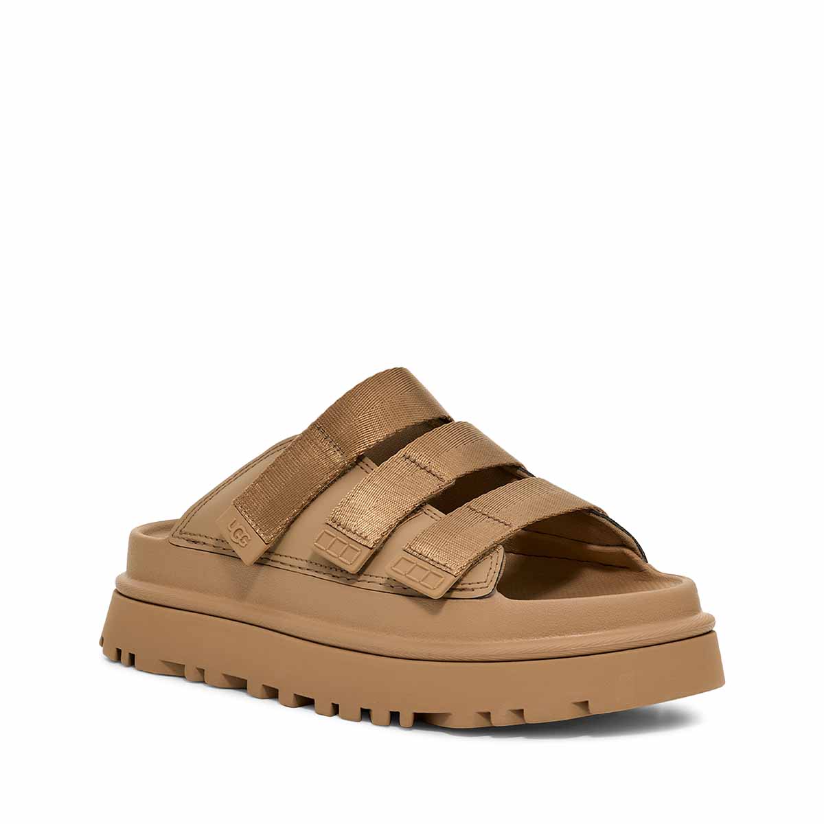 UGG GoldenGlow Slide Dark Sand כפכפי גולדנגלאו סלייד סנד כהה