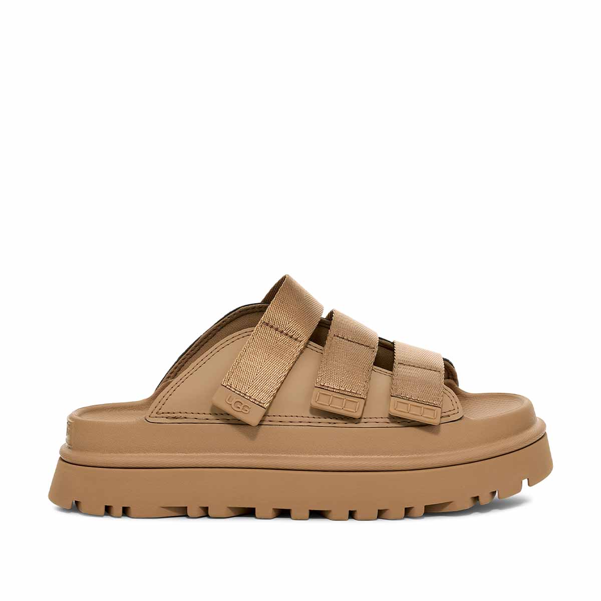 UGG GoldenGlow Slide Dark Sand כפכפי גולדנגלאו סלייד סנד כהה