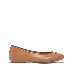 Fit-Flop Delicato Bow Ballet Flats Desert Tan פיט פלופ דליקטו בו בלט טאן נשים