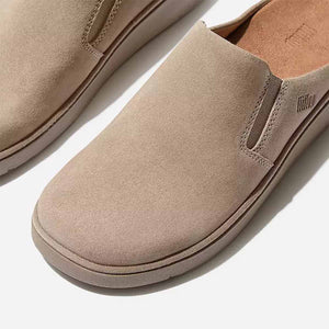Fit Flop Gen-FF Elasticated Suede Mules Taupe כפכפי פיטפלופ לנשים טיופ