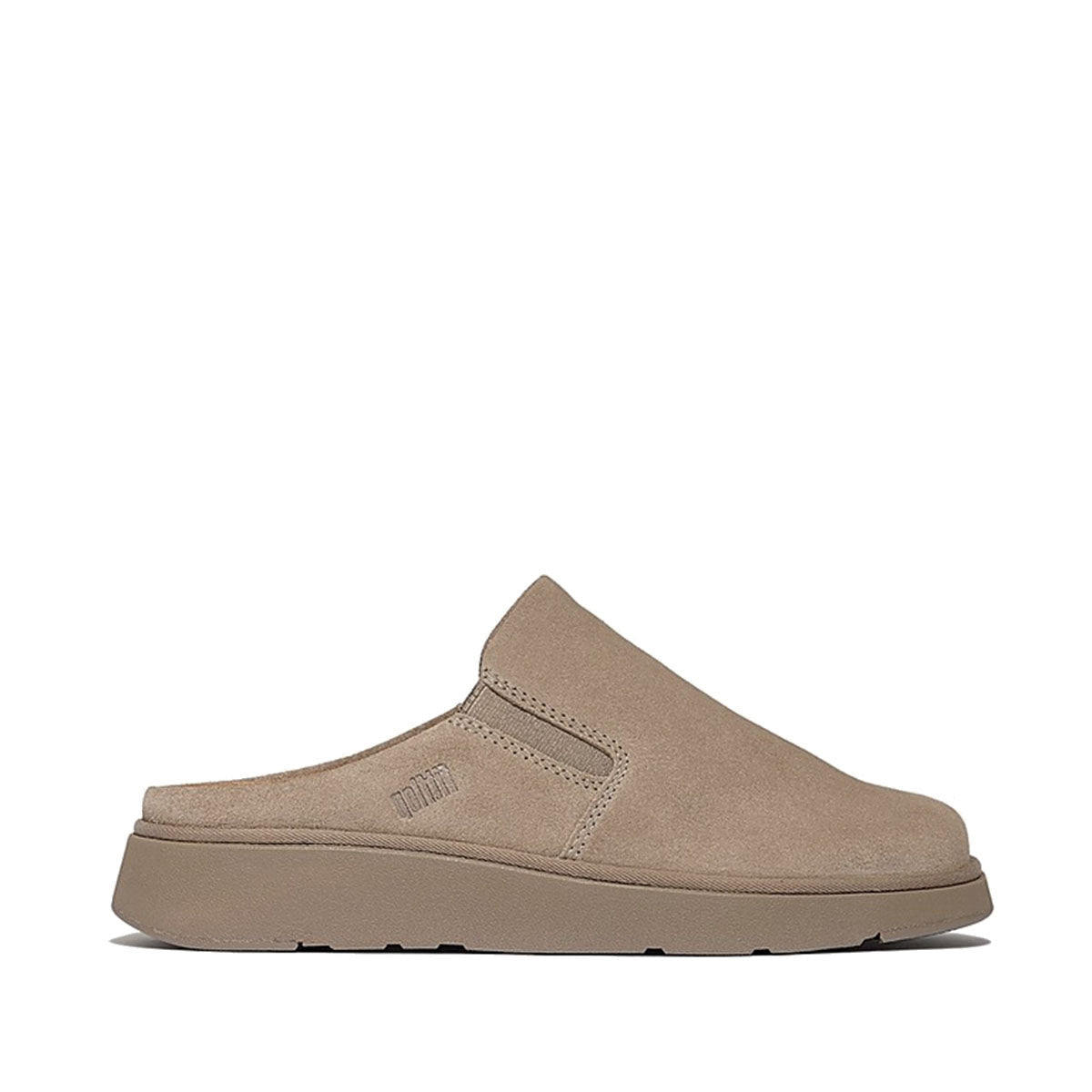 Fit Flop Gen-FF Elasticated Suede Mules Taupe כפכפי פיטפלופ לנשים טיופ
