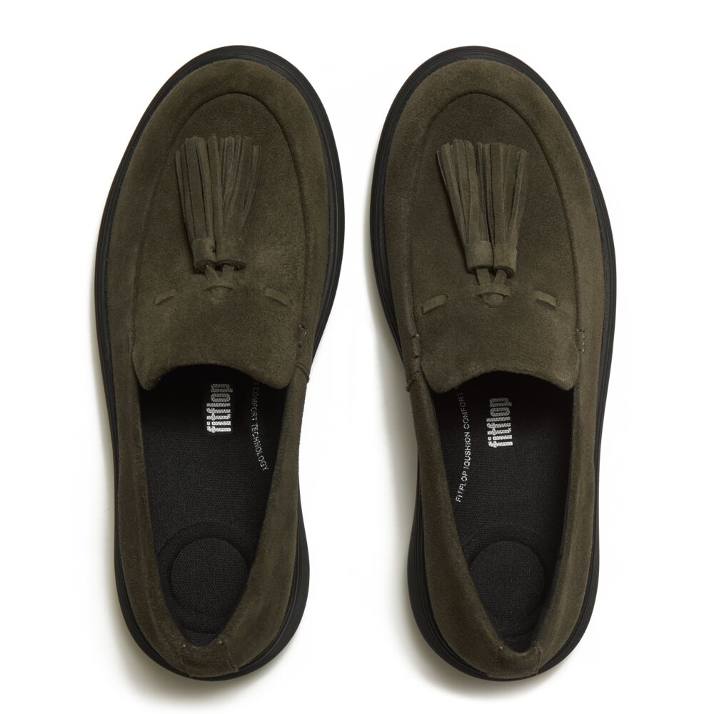 Fit Flop IQ-Comff Loafer Deep Olive נעלי מוקסין פיטפלופ לנשים
