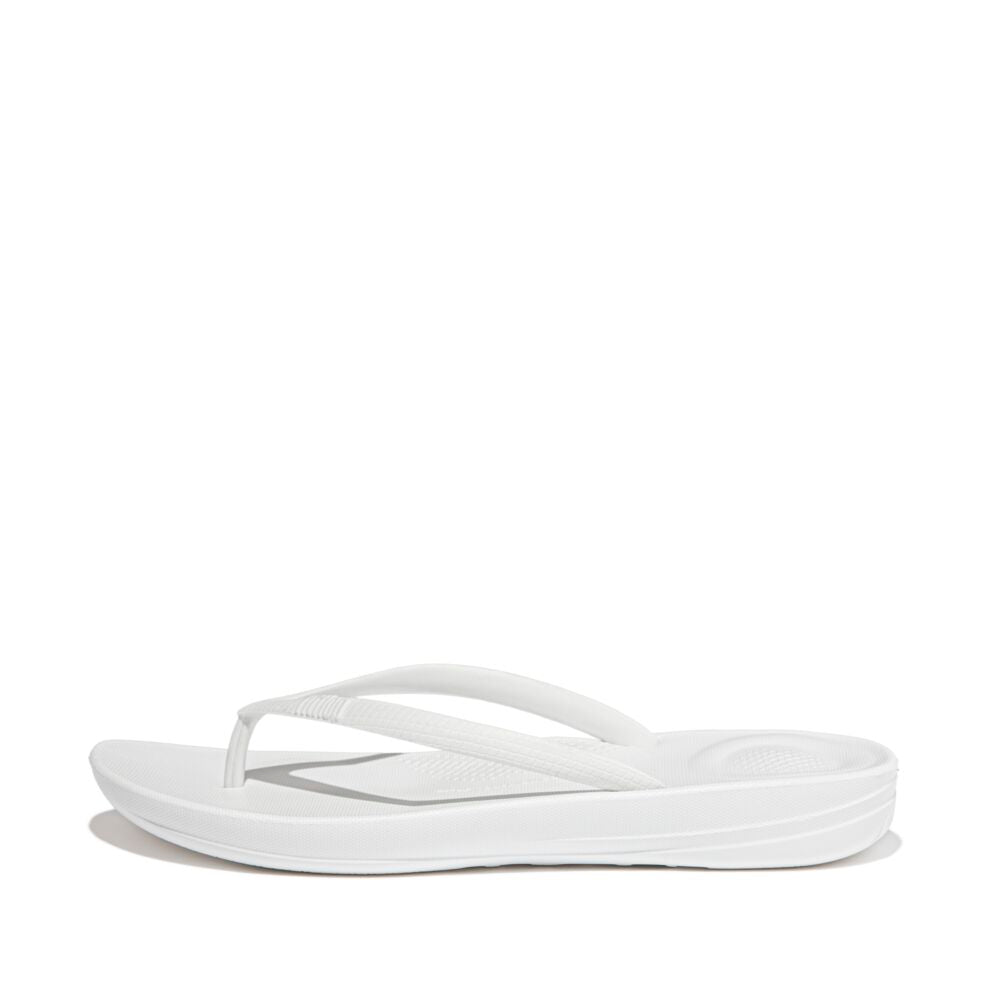 Fit Flop Iqushion Ergonomic Flip Flops Urban White כפכפי פיטפלופ לנשים