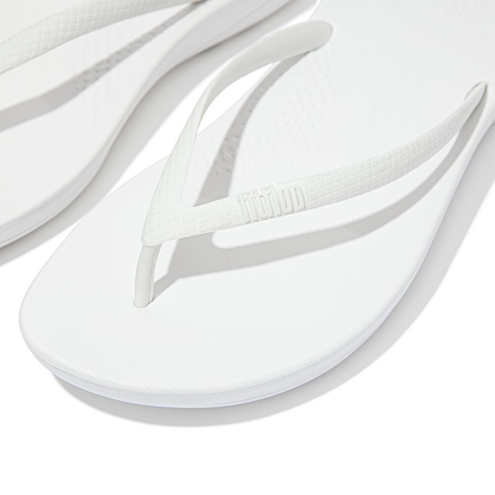 Fit Flop Iqushion Ergonomic Flip Flops Urban White כפכפי פיטפלופ לנשים