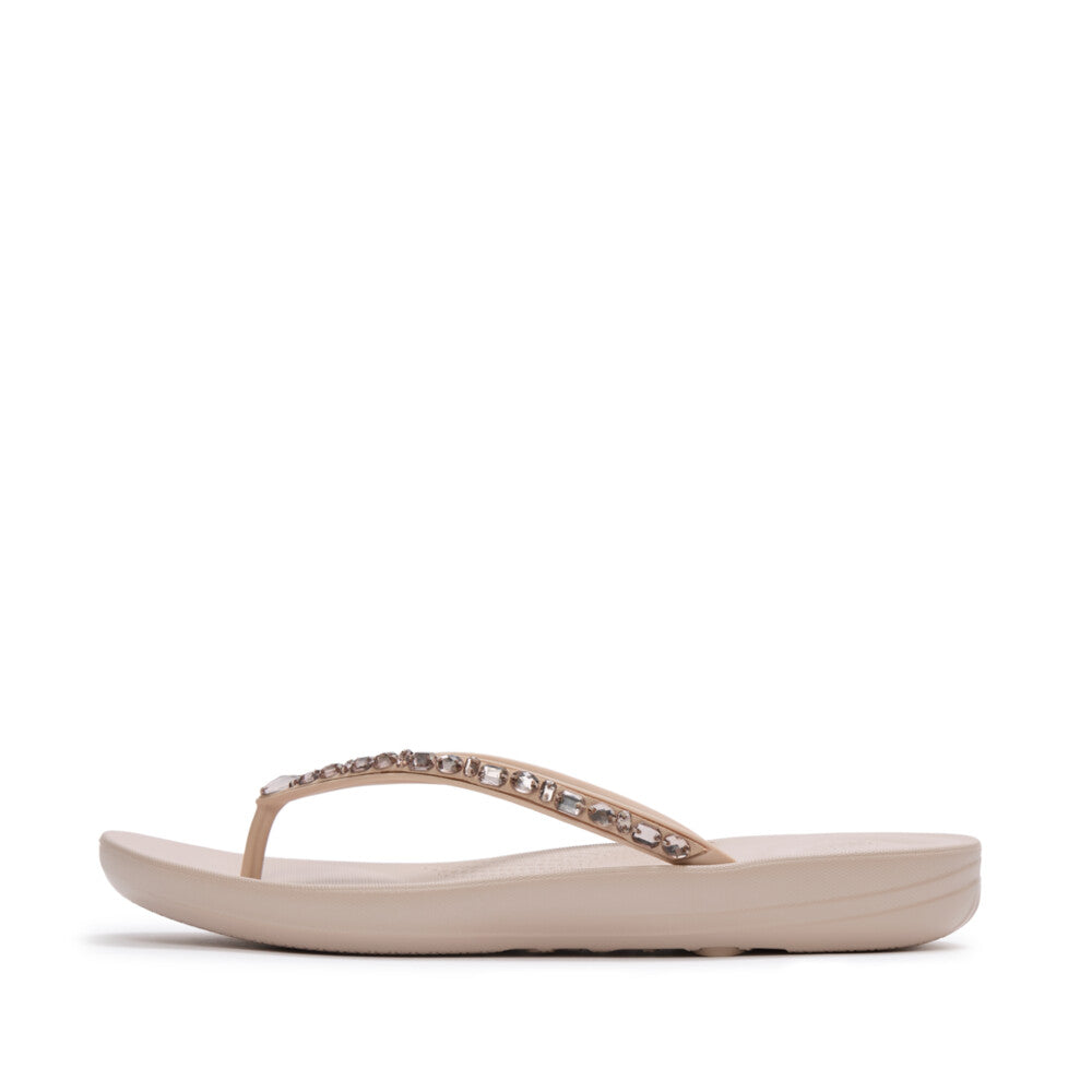 Fit Flop Iqushion Multi Tone Crystal Adornment All Nude Rose כפכפי פיטפלופ לנשים
