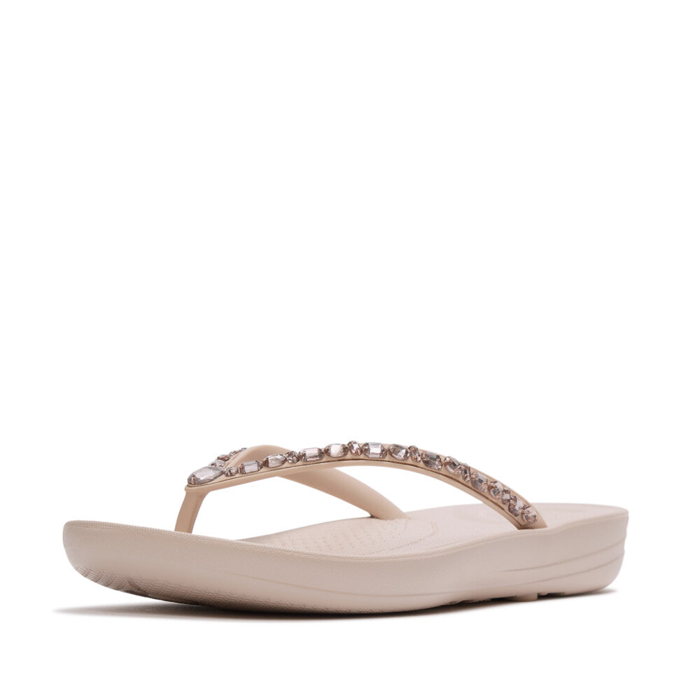 Fit Flop Iqushion Multi Tone Crystal Adornment All Nude Rose כפכפי פיטפלופ לנשים