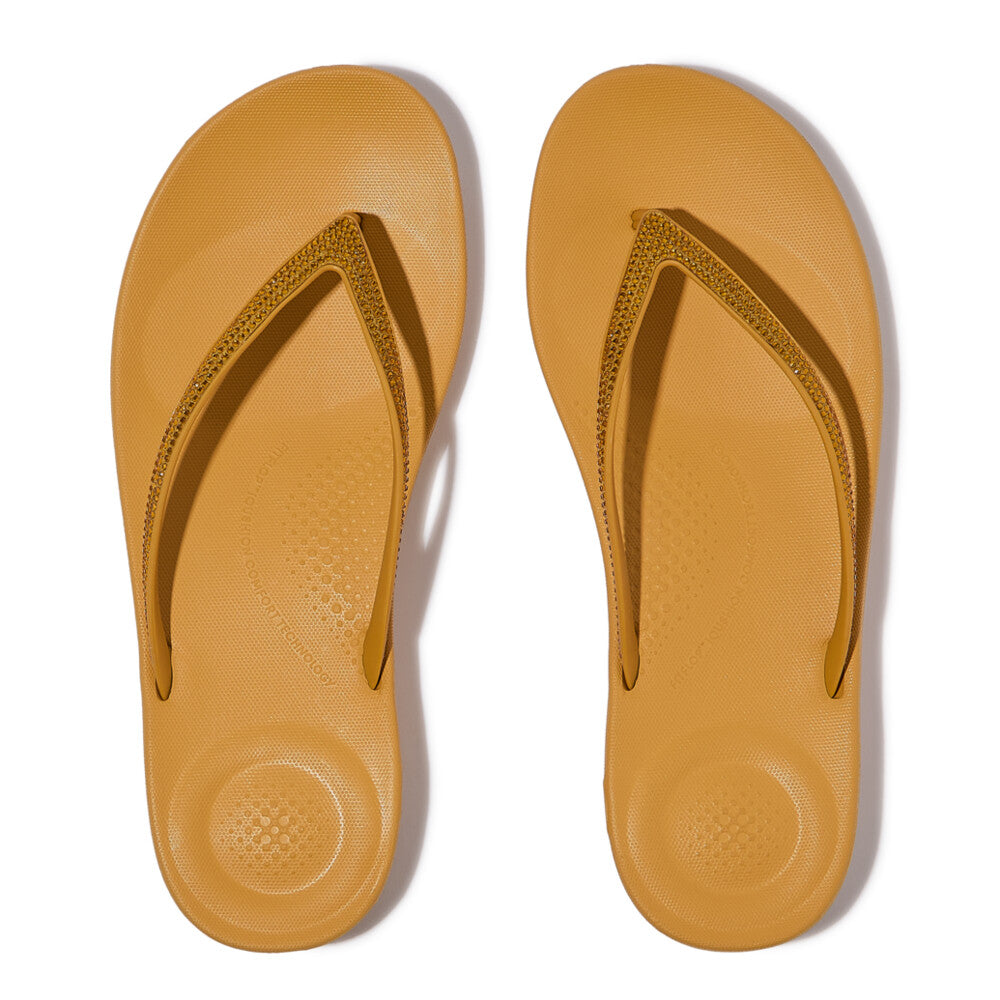 Fit Flop Sparkle Classic Iqushion Turmeric כפכפי פיטפלופ לנשים