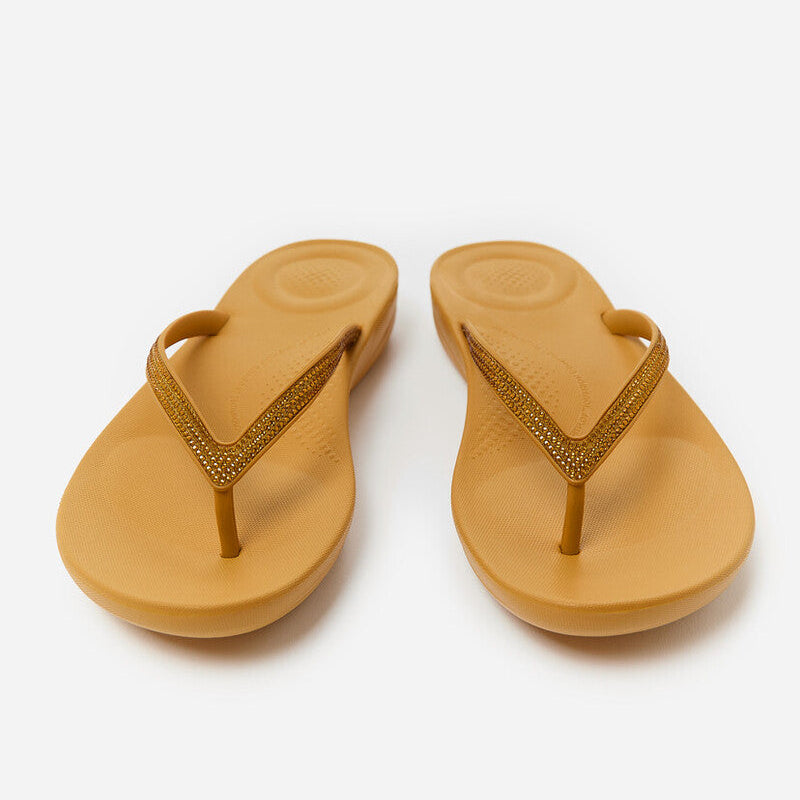 Fit Flop Sparkle Classic Iqushion Turmeric כפכפי פיטפלופ לנשים