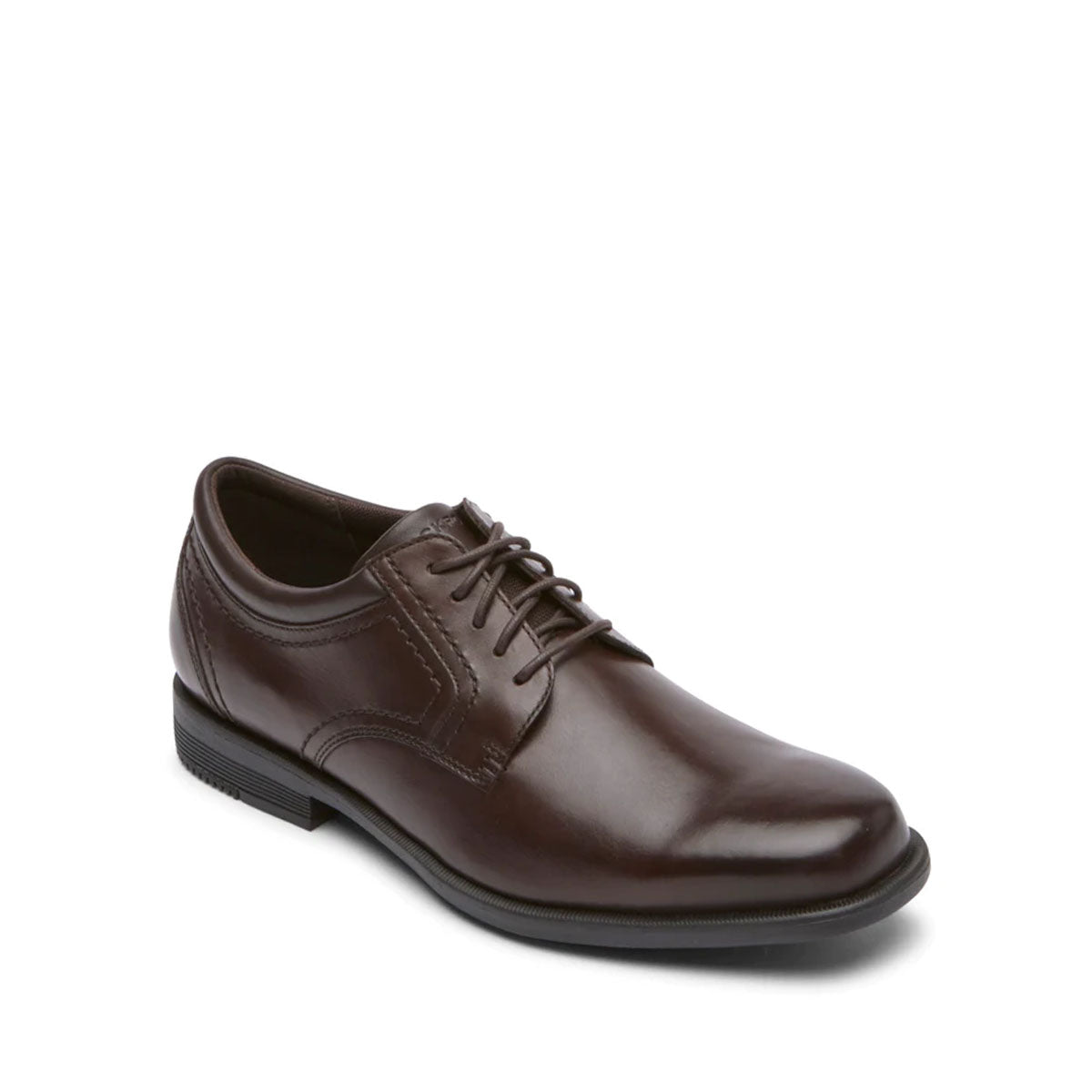 נעלי גברים אלגנטיות Rockport Isaac Plain Toe Dark Brown