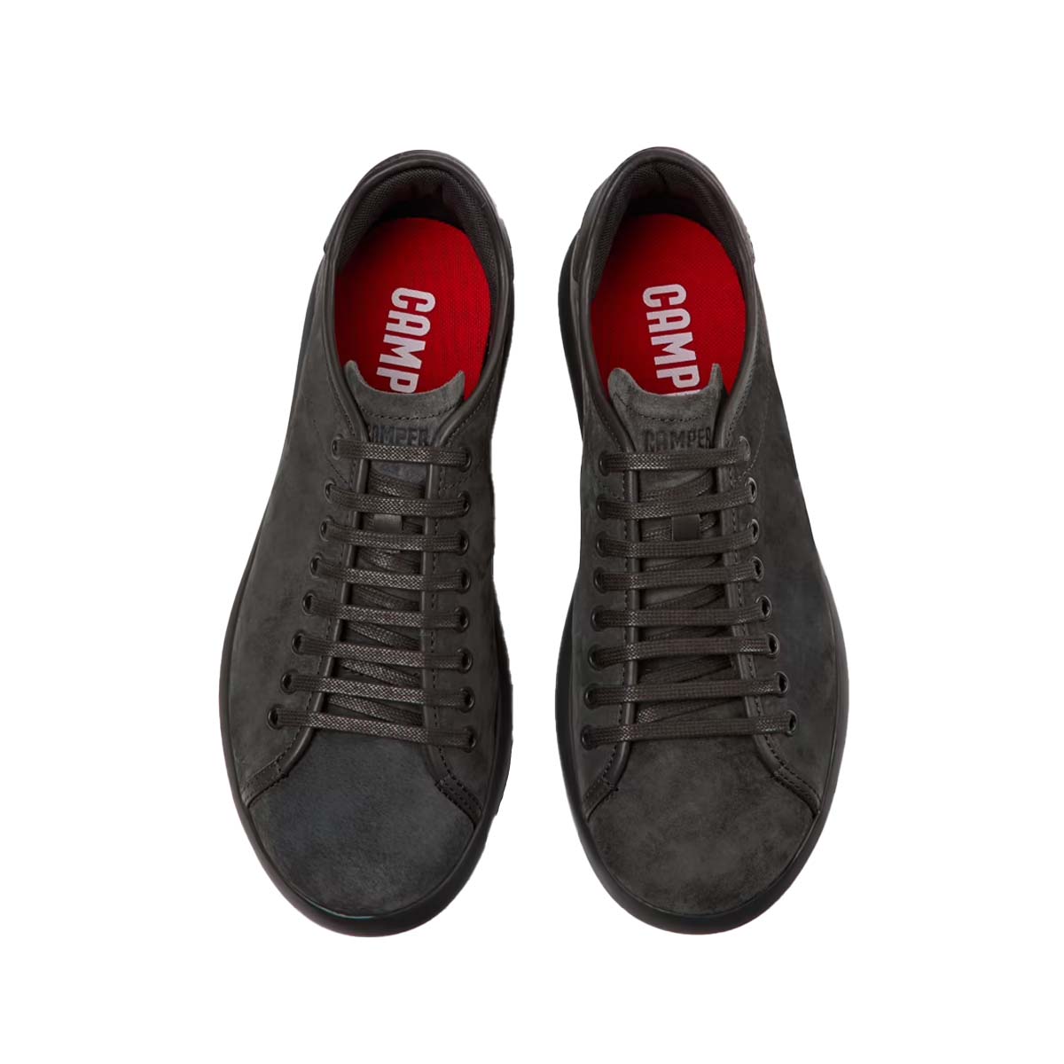 Camper Pelotas Soller Gray Nubuck and Leather Sneakers for Men סניקרס קמפר לגברים