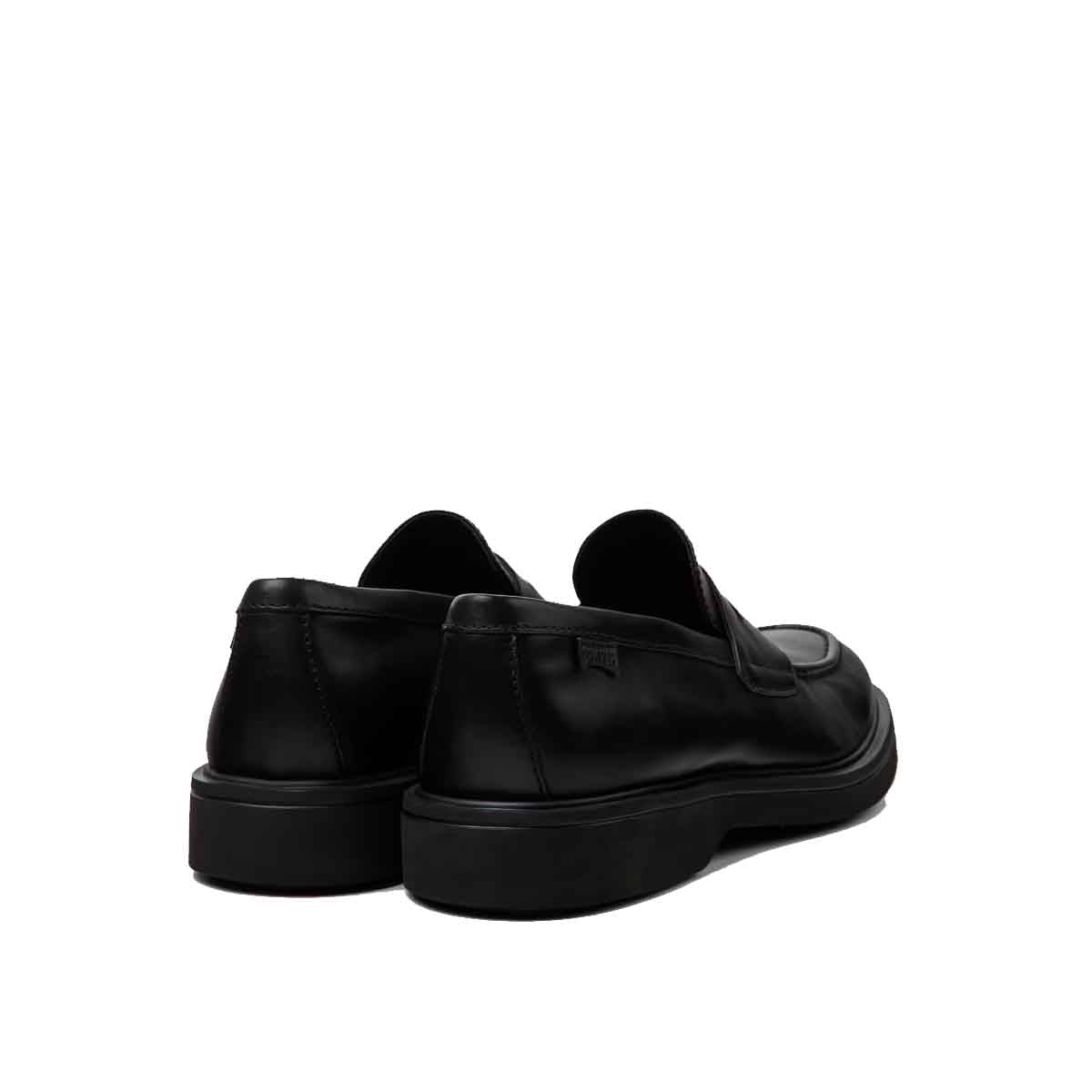 Camper Norman Black Leather Shoes for Men נעלי מוקסין לגברים