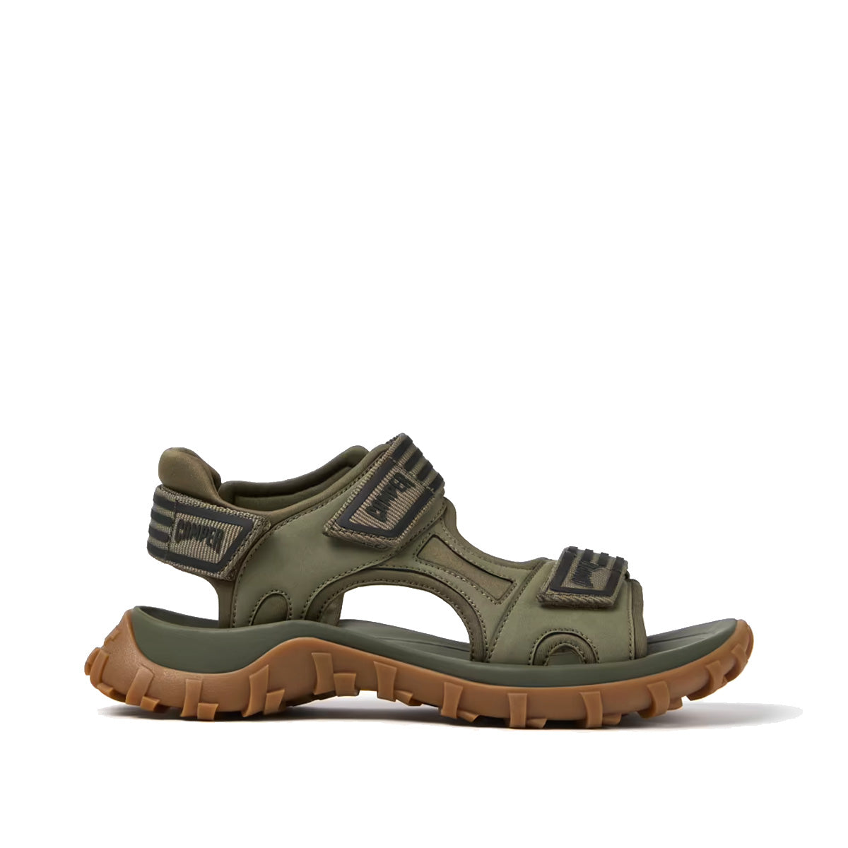 Camper Drift Trail Sandal Green Recycled PET and Leather Sandals for Men סנדלי קמפר לגברים