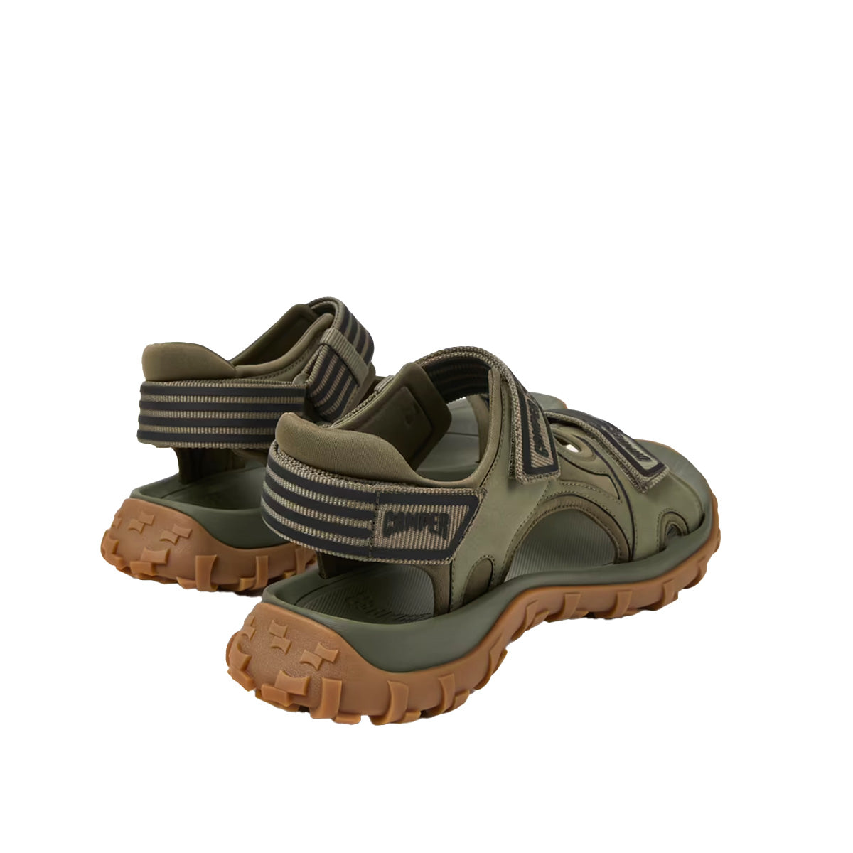 Camper Drift Trail Sandal Green Recycled PET and Leather Sandals for Men סנדלי קמפר לגברים