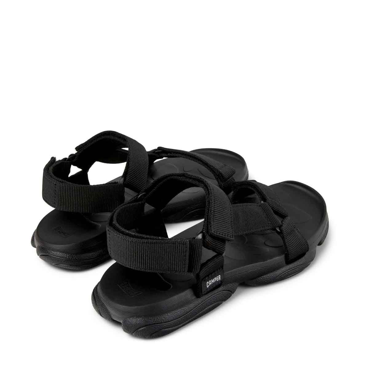 Camper Karst Sandal Black Textile Sandals for Men סנדלי קמפר לגברים