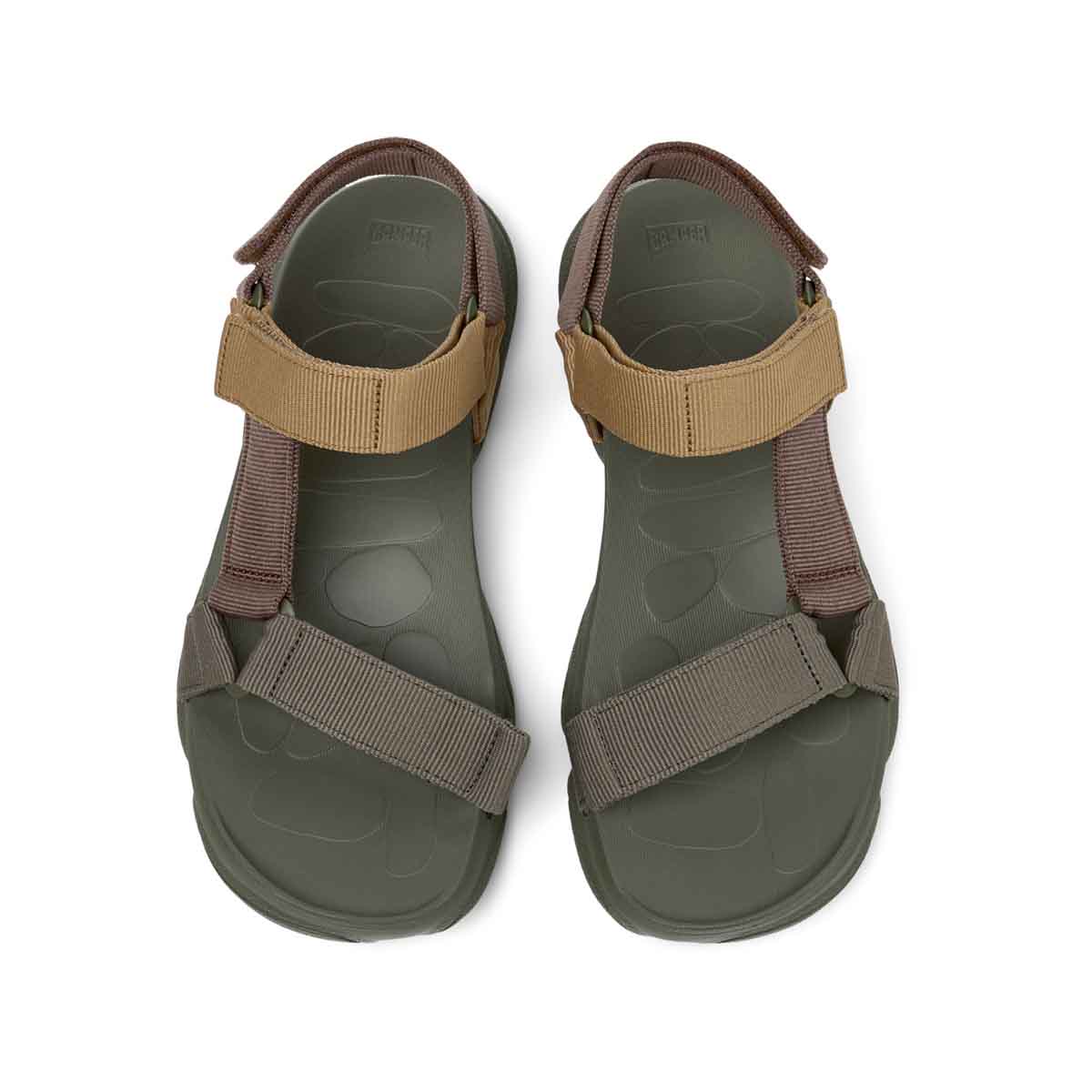 Camper Karst Sandal Brown Textile Sandals for Men סנדלי קמפר לגברים