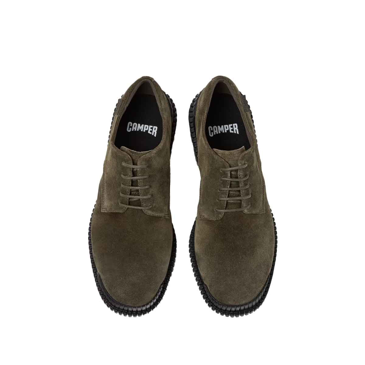 Camper Pix Green Suede Shoes for Men נעלי קמפר לגברים