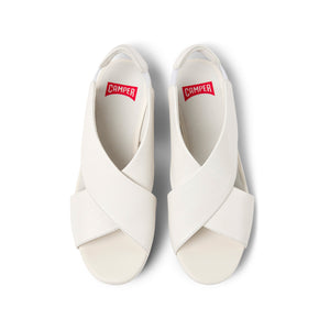 Camper Balloon White leather sandals for women סנדלי קמפר לנשים