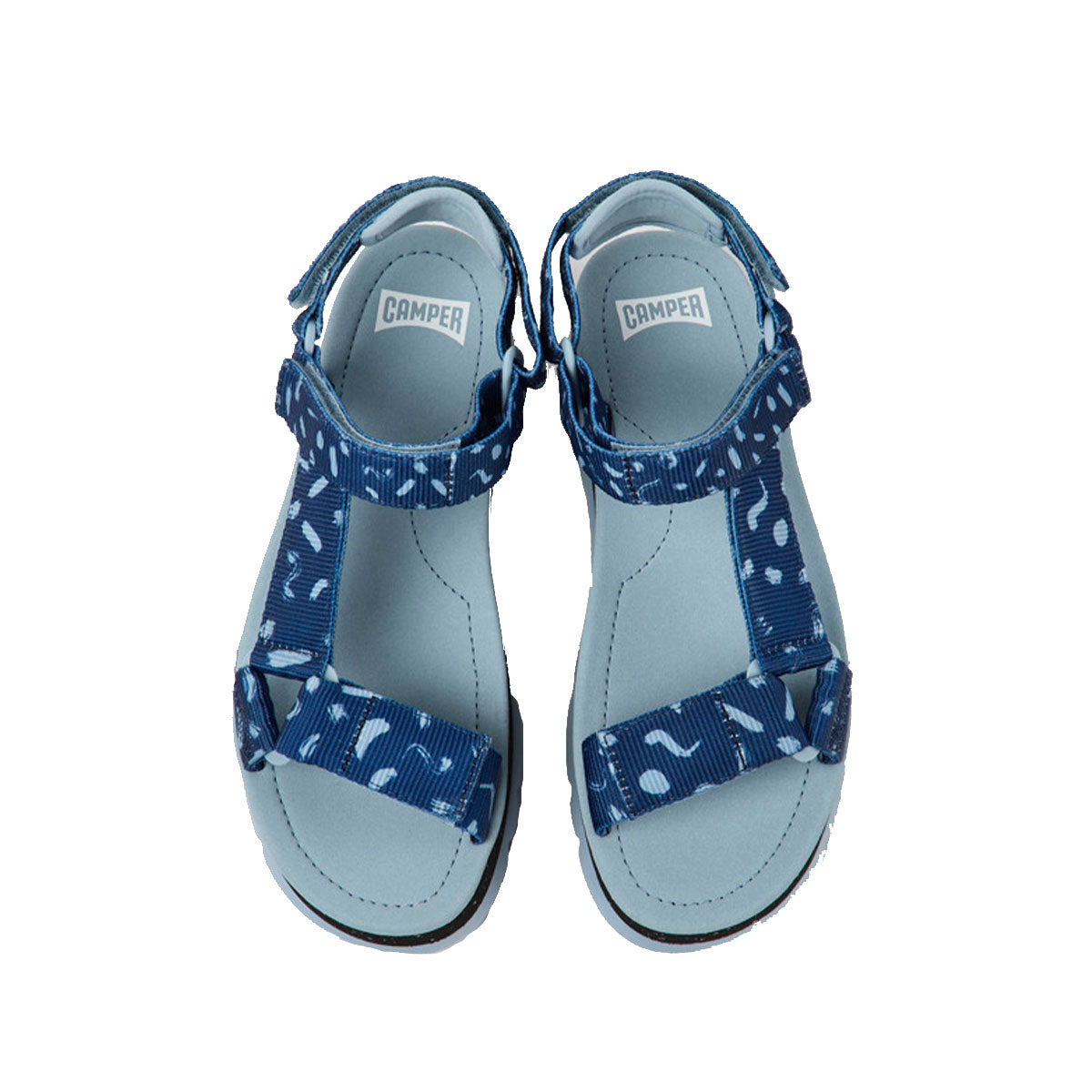 Camper Oruga Up Multicolored textile sandals for women סנדלי קמפר לנשים