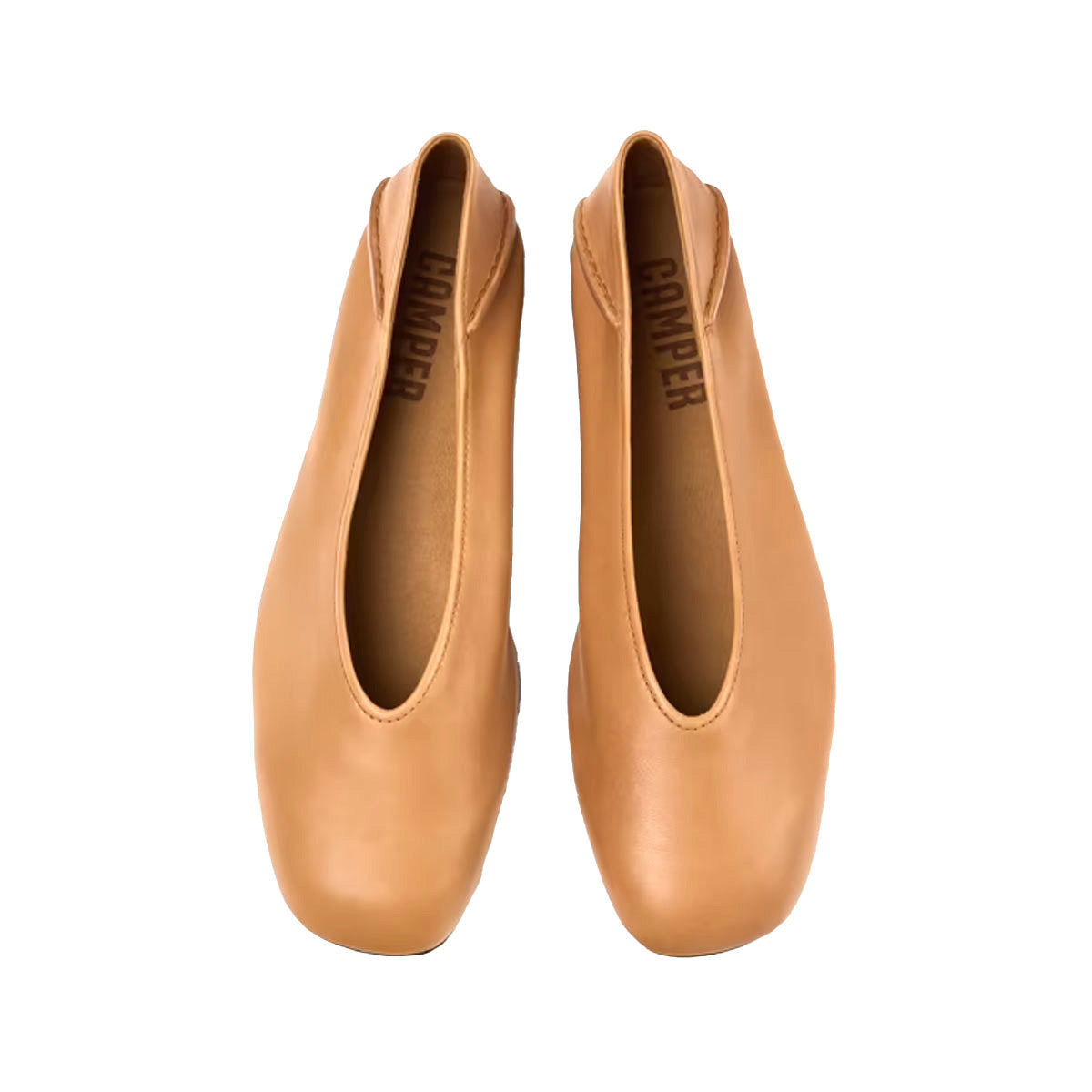 Camper Casi Myra Nude Leather Women's Moccasin/Ballerina נעלי קמפר לנשים