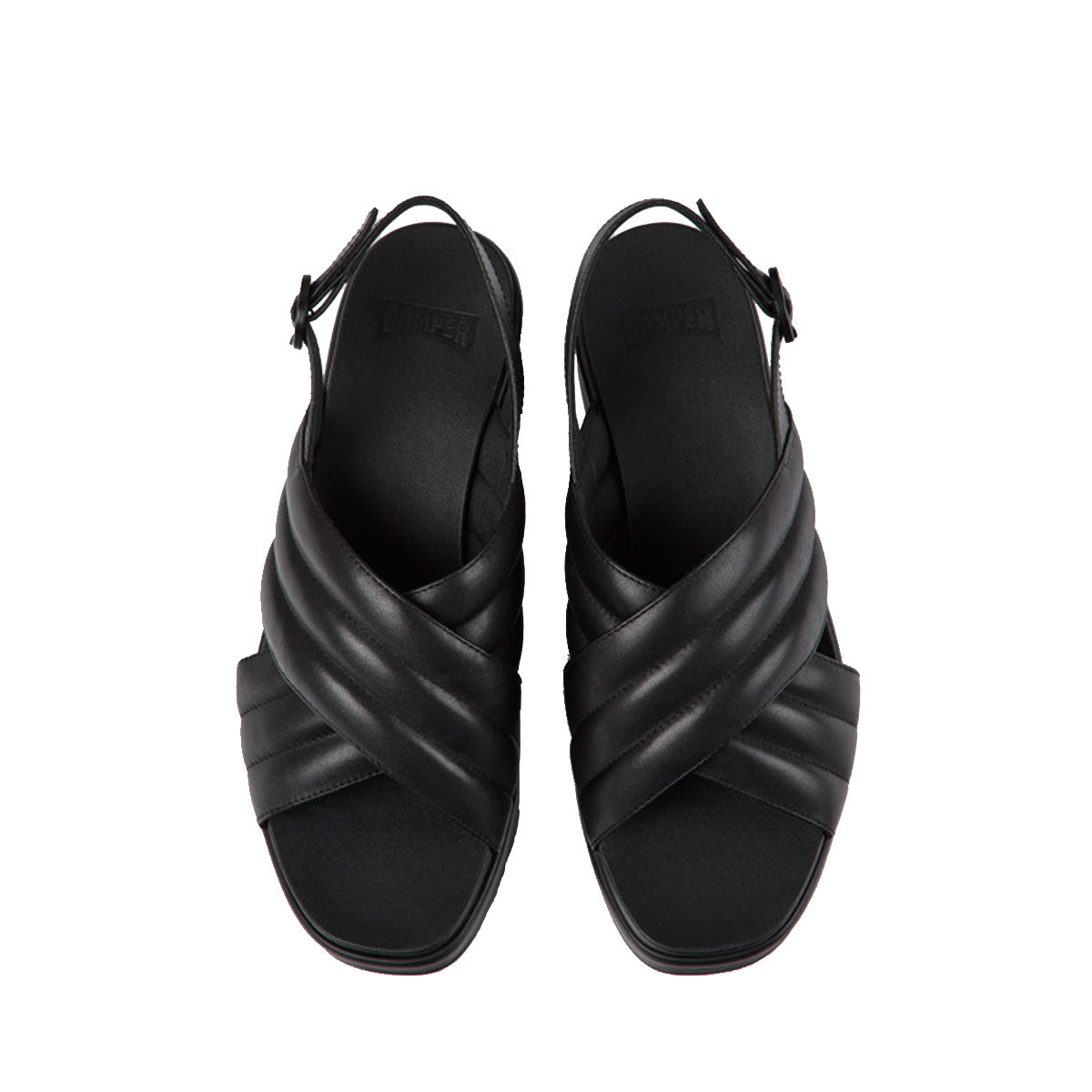 Camper Misia Black leather sandals for women סנדלי קמפר לנשים