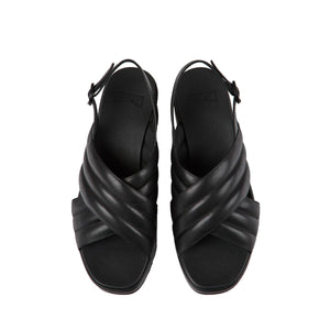 Camper Misia Black leather sandals for women סנדלי קמפר לנשים