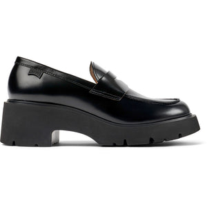 Camper Milah Black leather loafers for women Black מגפי נשים