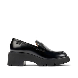 Camper Milah Black leather loafers for women Black מגפי נשים