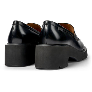 Camper Milah Black leather loafers for women Black מגפי נשים