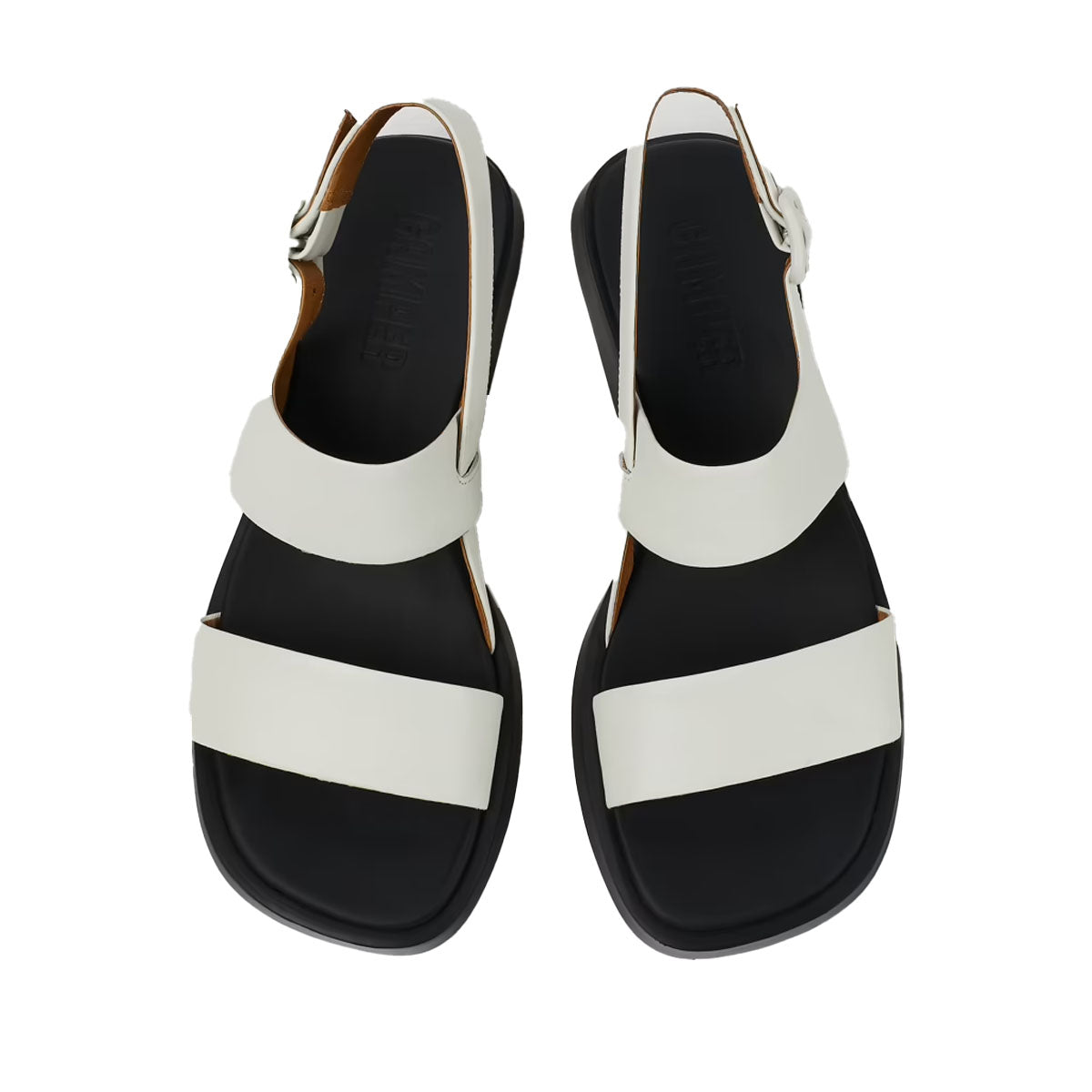 Camper Dana White Leather Sandals for Women סנדלי קמפר לנשים