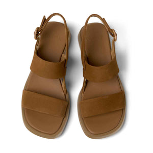 Camper Dana Brown Nubuck Leather Sandals for Women סנדלי קמפר לנשים סנדלי נשים