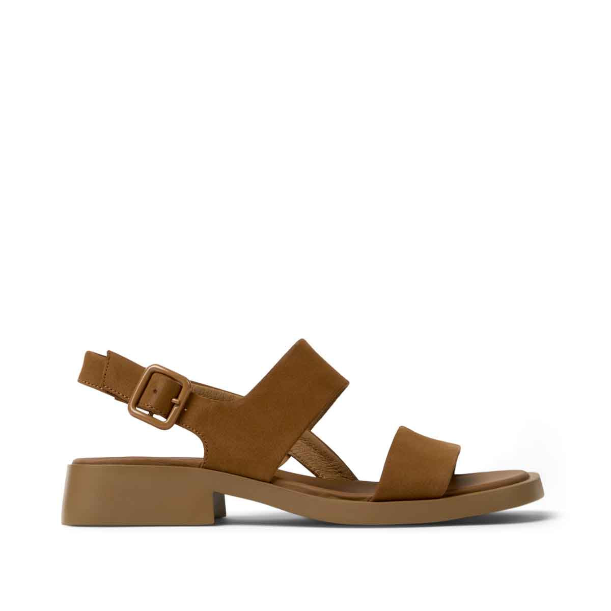 Camper Dana Brown Nubuck Leather Sandals for Women סנדלי קמפר לנשים סנדלי נשים