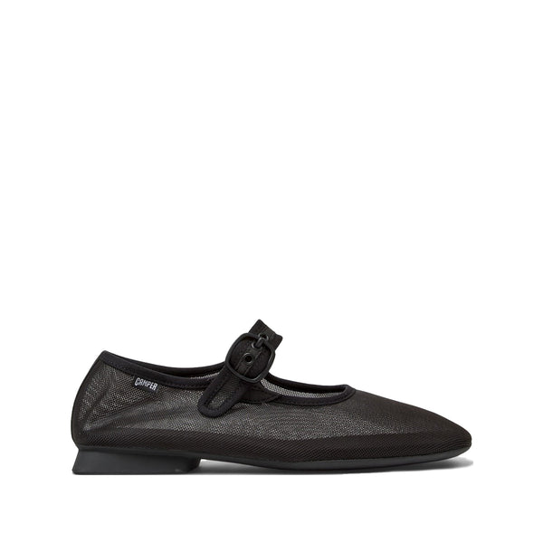 Camper Casi Myra Black Textile Ballerinas for Women מוקסין קמפר לנשים כפכפי נשים