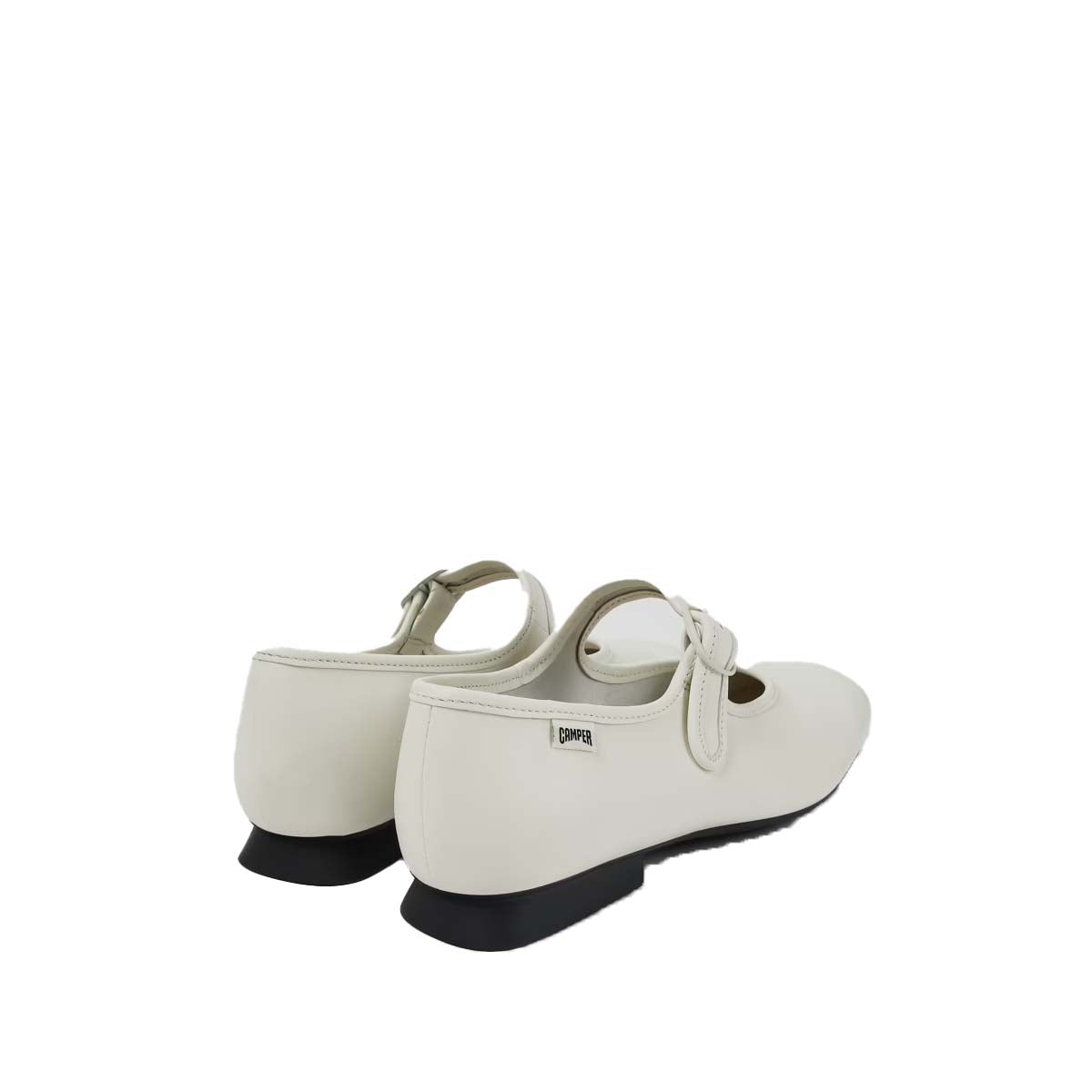 Camper Casi Myra White Leather Women's Shoe נעלי בובה לנשים