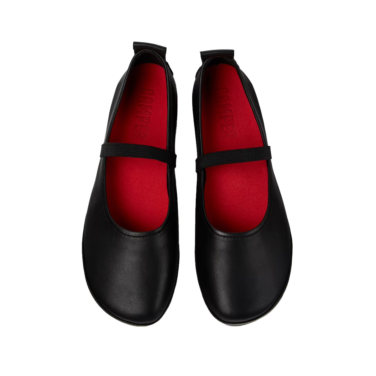 Camper Right Black Leather Women's Shoe נעלי קמפר לנשים