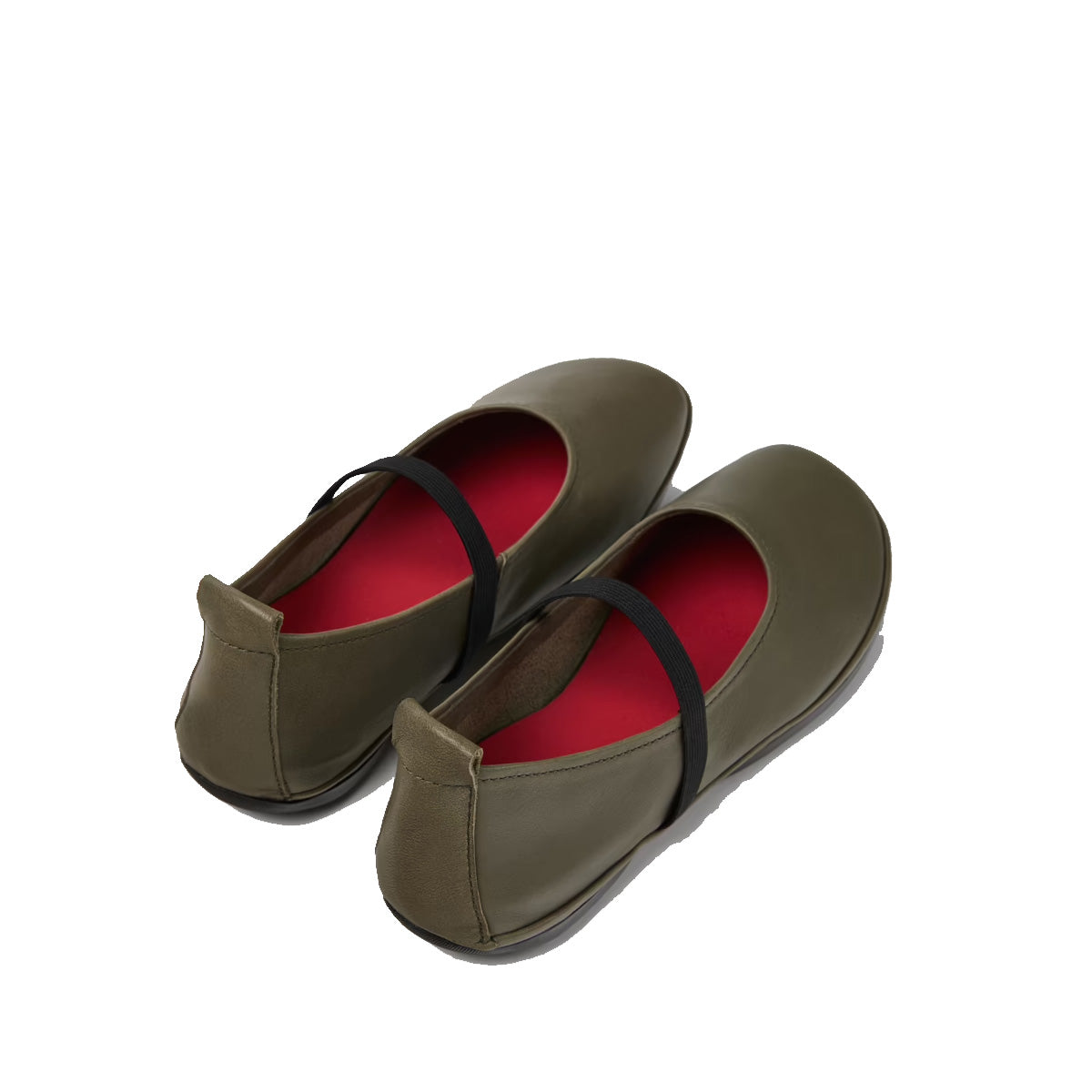 Camper Right Green Leather Women's Shoes נעלי קמפר לנשים