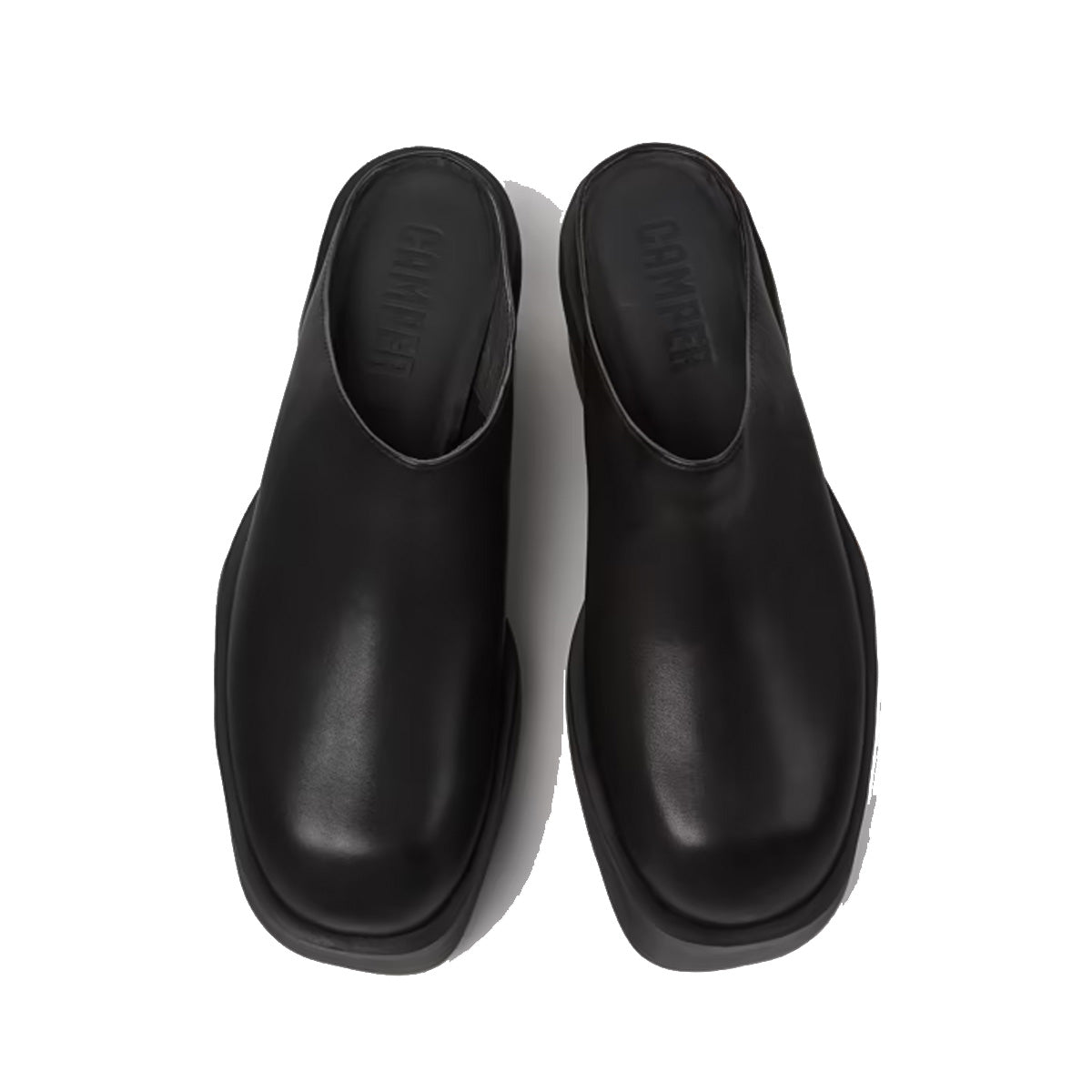 Camper Billie Black leather clogs for women כפכפי קמפר לנשים