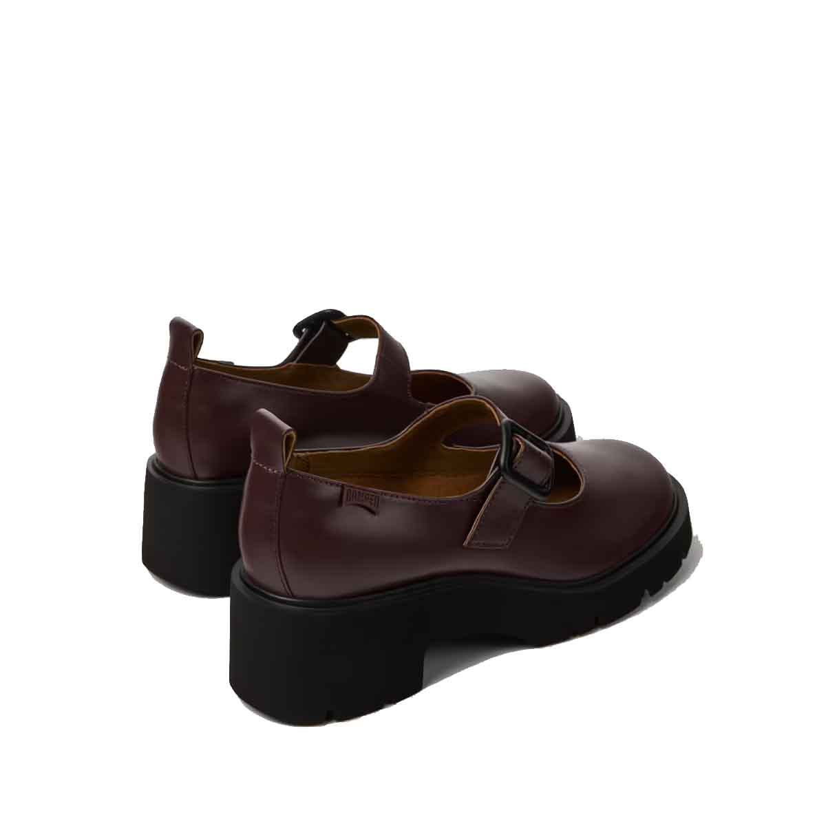 Camper Milah Burgundy Leather Shoes for Women נעלי קמפר לנשים