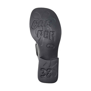 Camper Donna Black Leather Semi-Open Shoes for Women סנדלי קמפר לנשים סנדלי נשים