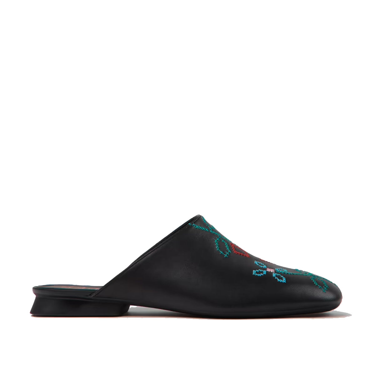 Camper Twins Black Leather Women's Sandal כפכפי קמפר לנשים