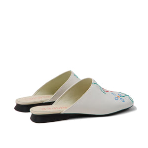Camper Twins White Leather Sandals for Women כפכפי קמפר לנשים