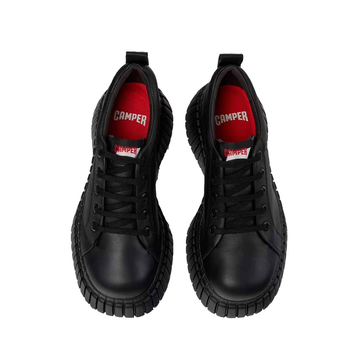 Camper Pix BCN Black Leather Shoes for Women סניקרס קמפר לנשים