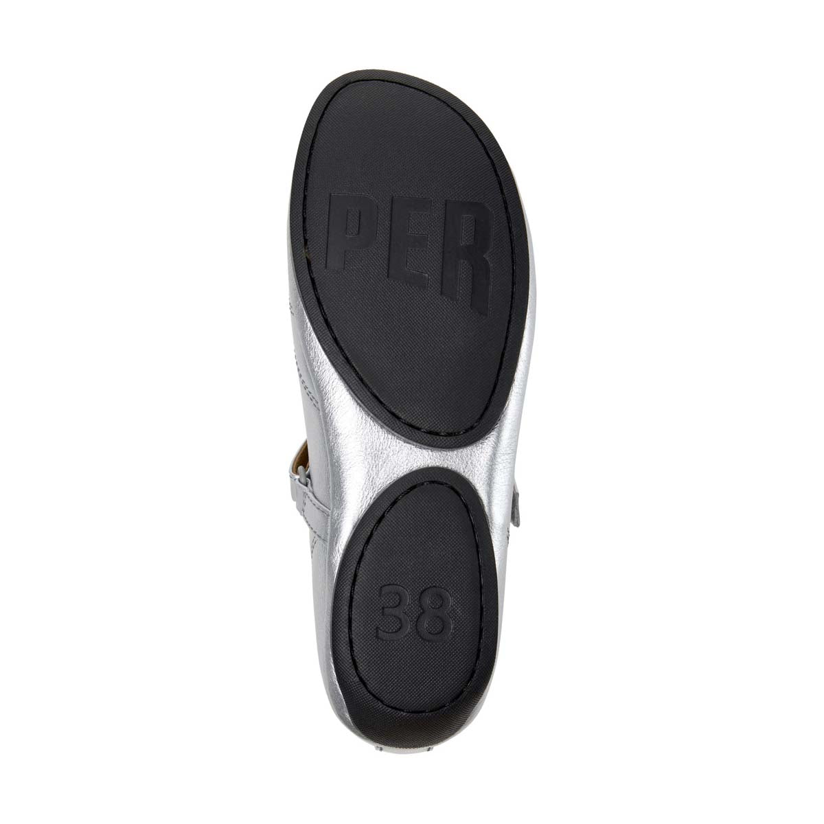 Camper Right Nina Gray Leather Ballerinas נעלי בובה קמפר לנשים