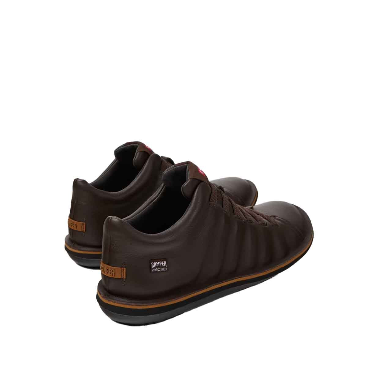 Camper Beetle - HYDROSHIELD Brown Leather Ankle Boots for Men סניקרס קמפר לגברים