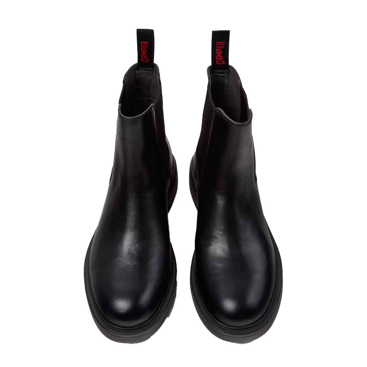 Camper Dean Black Leather Ankle Boots for Men מגפי קמפר לגברים