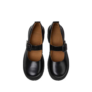 Camper Milah Black Leather Shoes for Women נעלי עקב לנשים קמפר