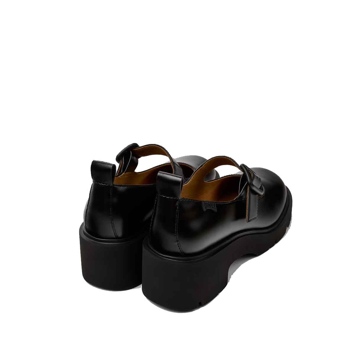 Camper Milah Black Leather Shoes for Women נעלי עקב לנשים קמפר