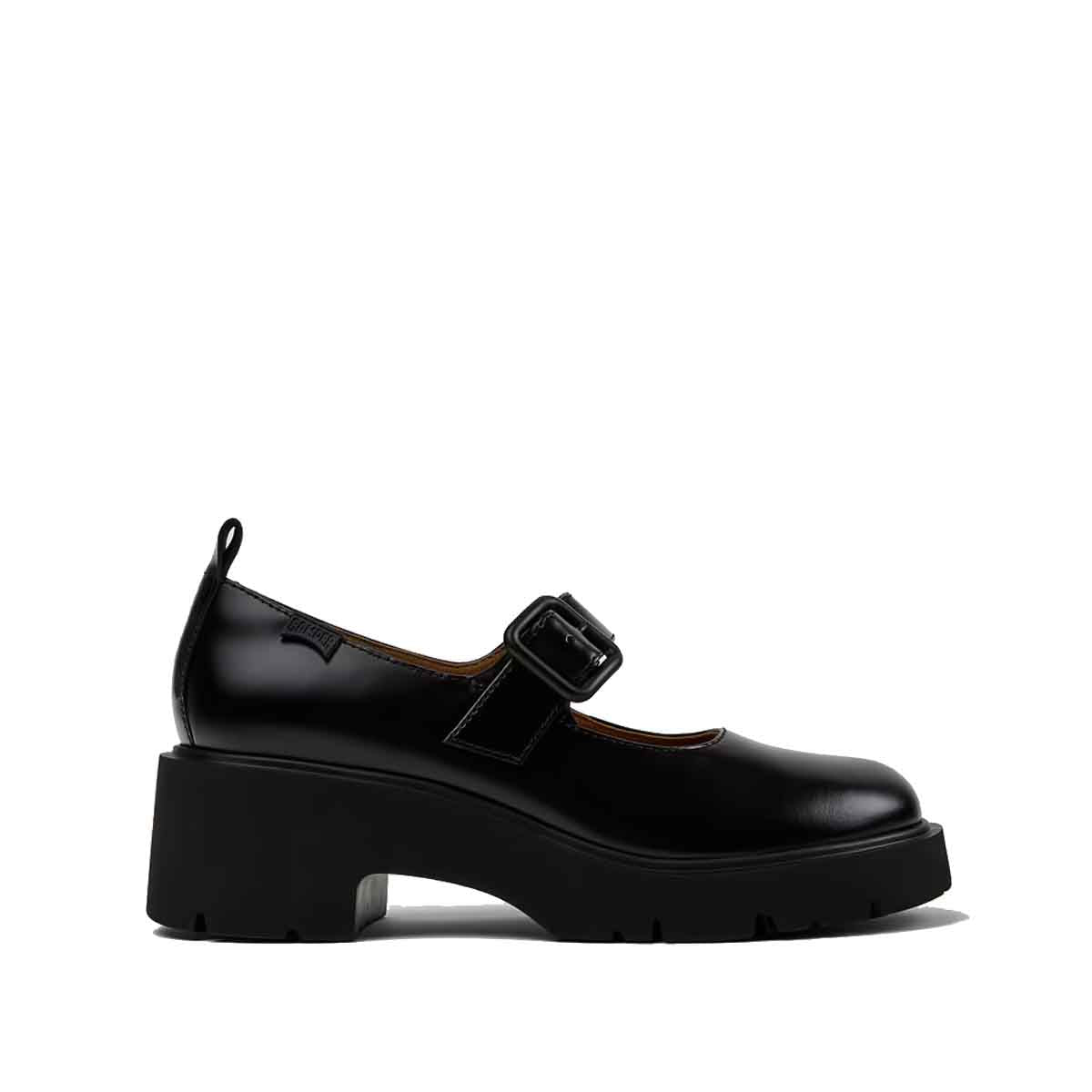 Camper Milah Black Leather Shoes for Women נעלי עקב לנשים קמפר