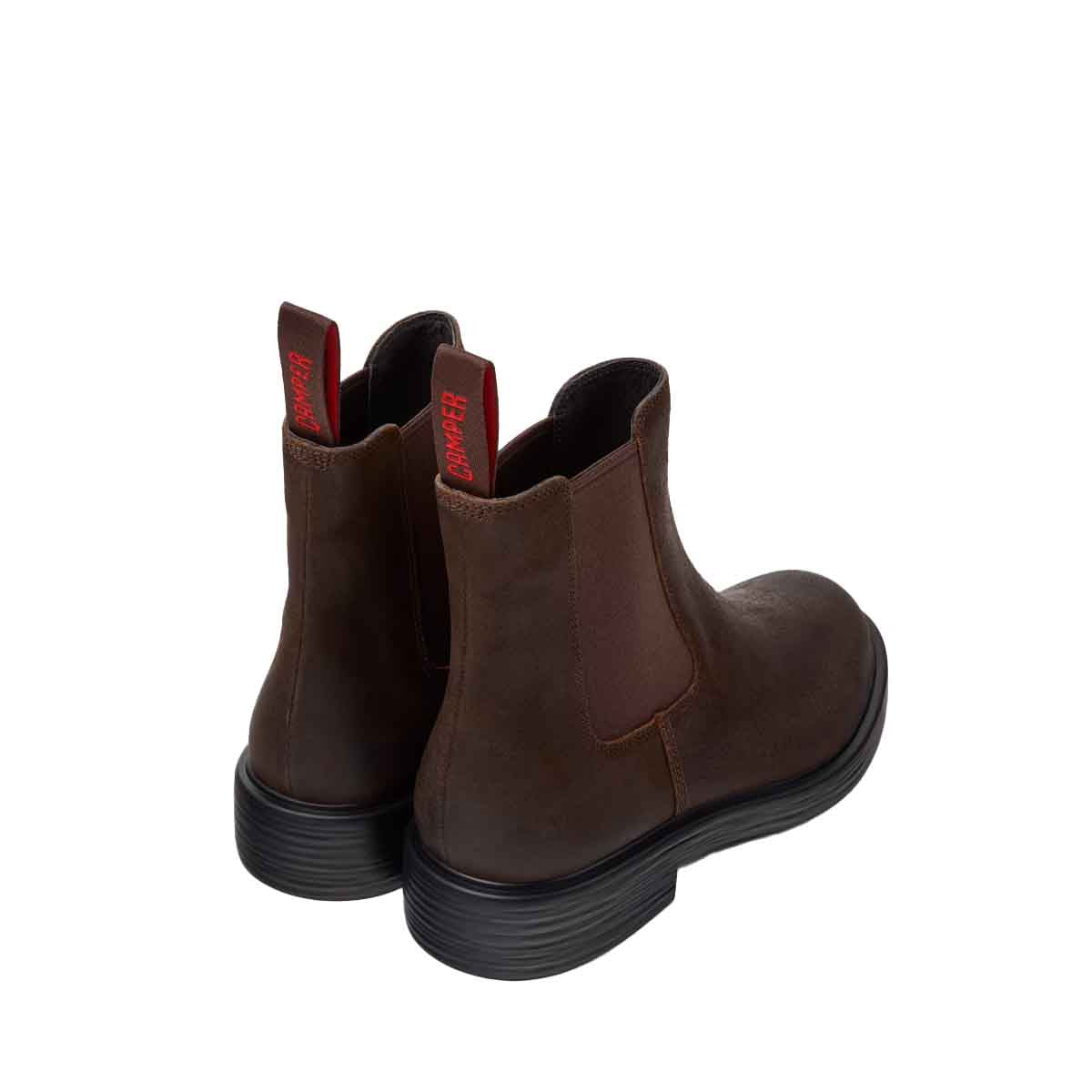 Camper Dean Brown Nubuck Ankle Boots for Men מגפי קמפר לגברים