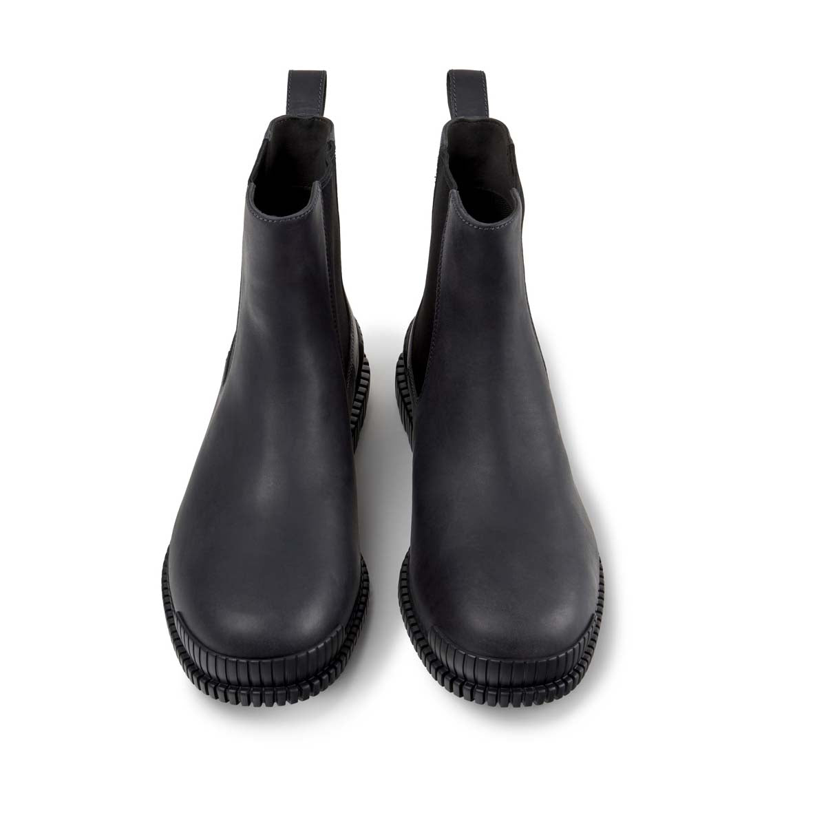 Camper Pix Pixo Gray Leather Ankle Boots מגפי קמפר לגברים
